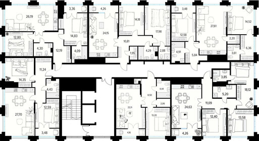 70 м², 2-комнатная квартира 12 300 000 ₽ - изображение 127