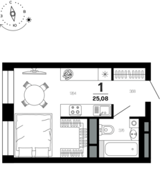 51 м², 2-комнатная квартира 7 000 000 ₽ - изображение 55