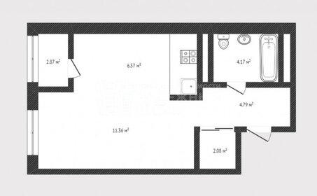 Квартира 32 м², студия - изображение 2