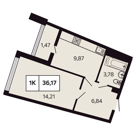 36,8 м², 1-комнатная квартира 11 800 000 ₽ - изображение 50