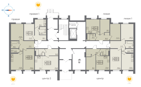 Квартира 58,6 м², 2-комнатная - изображение 2