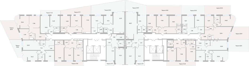 91,8 м², 2-комнатная квартира 13 850 000 ₽ - изображение 103