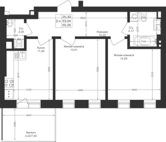 56 м², 2-комнатная квартира 9 119 850 ₽ - изображение 28