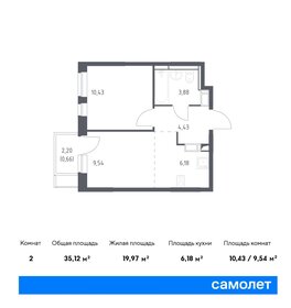 37,2 м², 1-комнатная квартира 7 452 673 ₽ - изображение 35