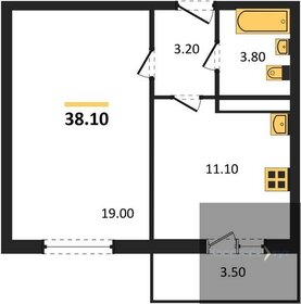 39,7 м², 1-комнатная квартира 2 714 320 ₽ - изображение 25