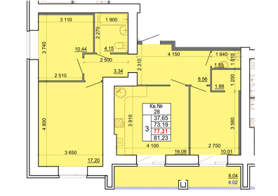 60,8 м², 3-комнатная квартира 6 200 000 ₽ - изображение 54