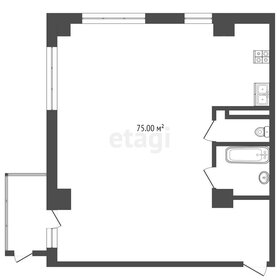 Квартира 80 м², студия - изображение 1