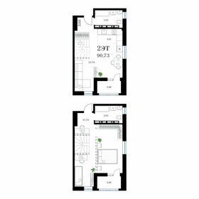 Квартира 90,7 м², 3-комнатная - изображение 1
