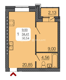 39,7 м², 1-комнатная квартира 2 714 320 ₽ - изображение 18