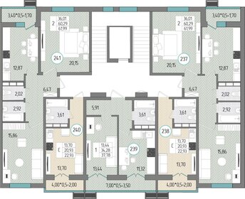 37,8 м², 1-комнатная квартира 4 420 260 ₽ - изображение 26