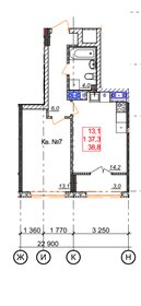 39 м², 1-комнатная квартира 22 000 ₽ в месяц - изображение 27