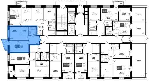 Квартира 44,3 м², 1-комнатная - изображение 2