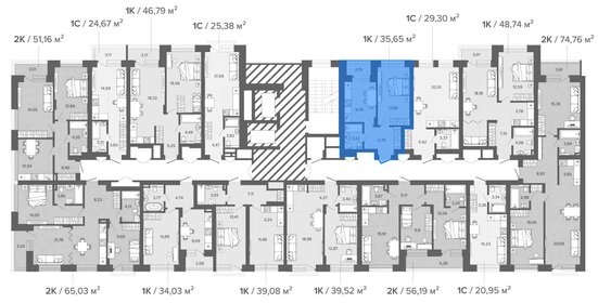 Квартира 35,7 м², 1-комнатная - изображение 2