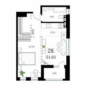 Квартира 51,6 м², 1-комнатная - изображение 1