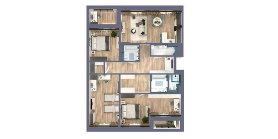 121,1 м², 4-комнатная квартира 23 007 100 ₽ - изображение 64