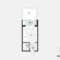 Квартира 25,2 м², студия - изображение 4