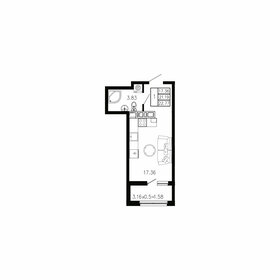 22,8 м², квартира-студия 2 732 400 ₽ - изображение 26