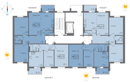 81,3 м², 3-комнатная квартира 9 003 350 ₽ - изображение 56