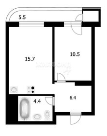 Квартира 37,2 м², 2-комнатная - изображение 1