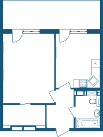 65,4 м², 1-комнатные апартаменты 21 231 932 ₽ - изображение 41