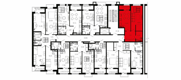 46,5 м², 1-комнатная квартира 5 346 350 ₽ - изображение 34