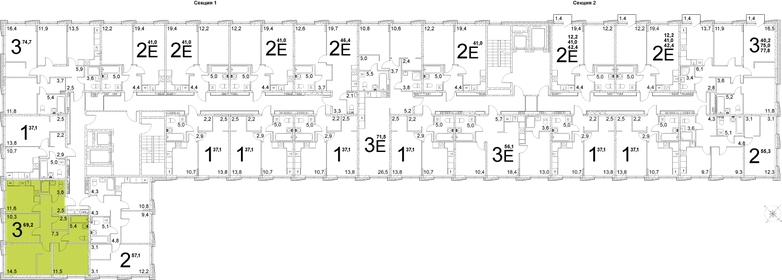 75,8 м², 3-комнатная квартира 9 870 644 ₽ - изображение 36