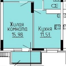 Квартира 42,5 м², 1-комнатная - изображение 2