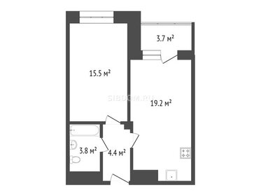 Квартира 44,8 м², 2-комнатная - изображение 1