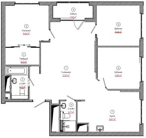 Квартира 83 м², 3-комнатная - изображение 2