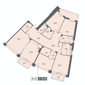 Квартира 236,1 м², 5-комнатная - изображение 1