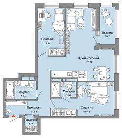 106 м², 3-комнатная квартира 16 800 000 ₽ - изображение 95