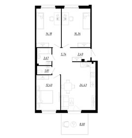 88,1 м², 3-комнатная квартира 10 129 941 ₽ - изображение 21