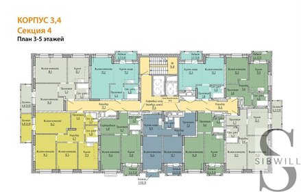 68,4 м², 3-комнатная квартира 15 300 000 ₽ - изображение 64