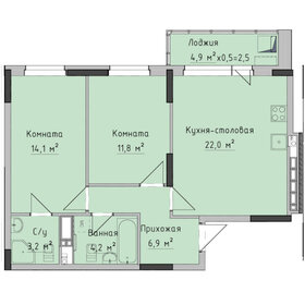 67 м², 2-комнатная квартира 6 649 000 ₽ - изображение 35