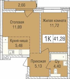 40,4 м², 1-комнатная квартира 5 299 700 ₽ - изображение 31