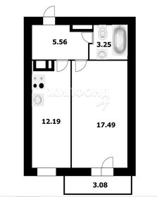 Квартира 38,3 м², 1-комнатная - изображение 1