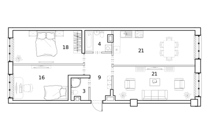 Квартира 92 м², 3-комнатная - изображение 1