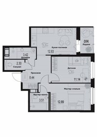56,3 м², 2-комнатная квартира 9 183 420 ₽ - изображение 21