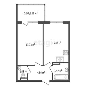 Квартира 37,8 м², 1-комнатная - изображение 1