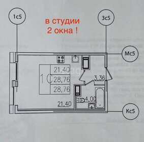 Квартира 28,8 м², студия - изображение 3