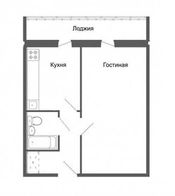 Квартира 33 м², 1-комнатная - изображение 4