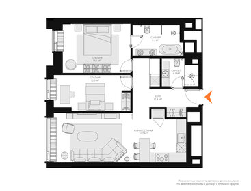 84,5 м², 3-комнатные апартаменты 70 000 000 ₽ - изображение 83