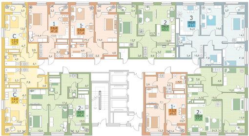 80 м², 2-комнатные апартаменты 12 000 000 ₽ - изображение 111