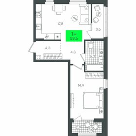 52,8 м², 1-комнатная квартира 7 000 000 ₽ - изображение 18