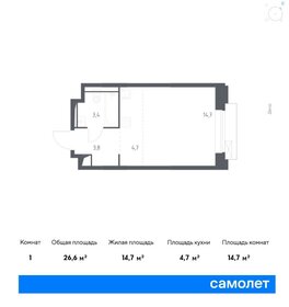 26,4 м², апартаменты-студия 11 516 366 ₽ - изображение 21