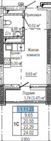 Квартира 22,3 м², студия - изображение 3