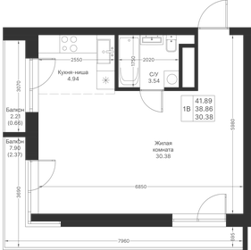 46 м², 1-комнатная квартира 25 000 ₽ в месяц - изображение 24