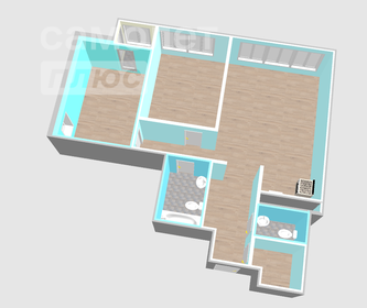 Квартира 82,3 м², 3-комнатная - изображение 2