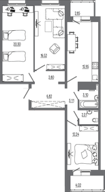 Квартира 90 м², 3-комнатная - изображение 1