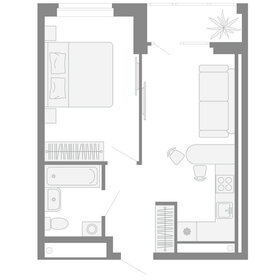 36,8 м², 1-комнатная квартира 5 900 000 ₽ - изображение 71